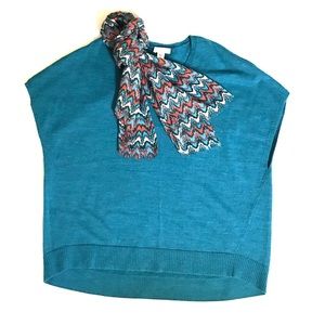 Coldwater Creek short sleeve Teal